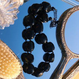 BLACK NECKLACE WITH LARGE BEADS🖤